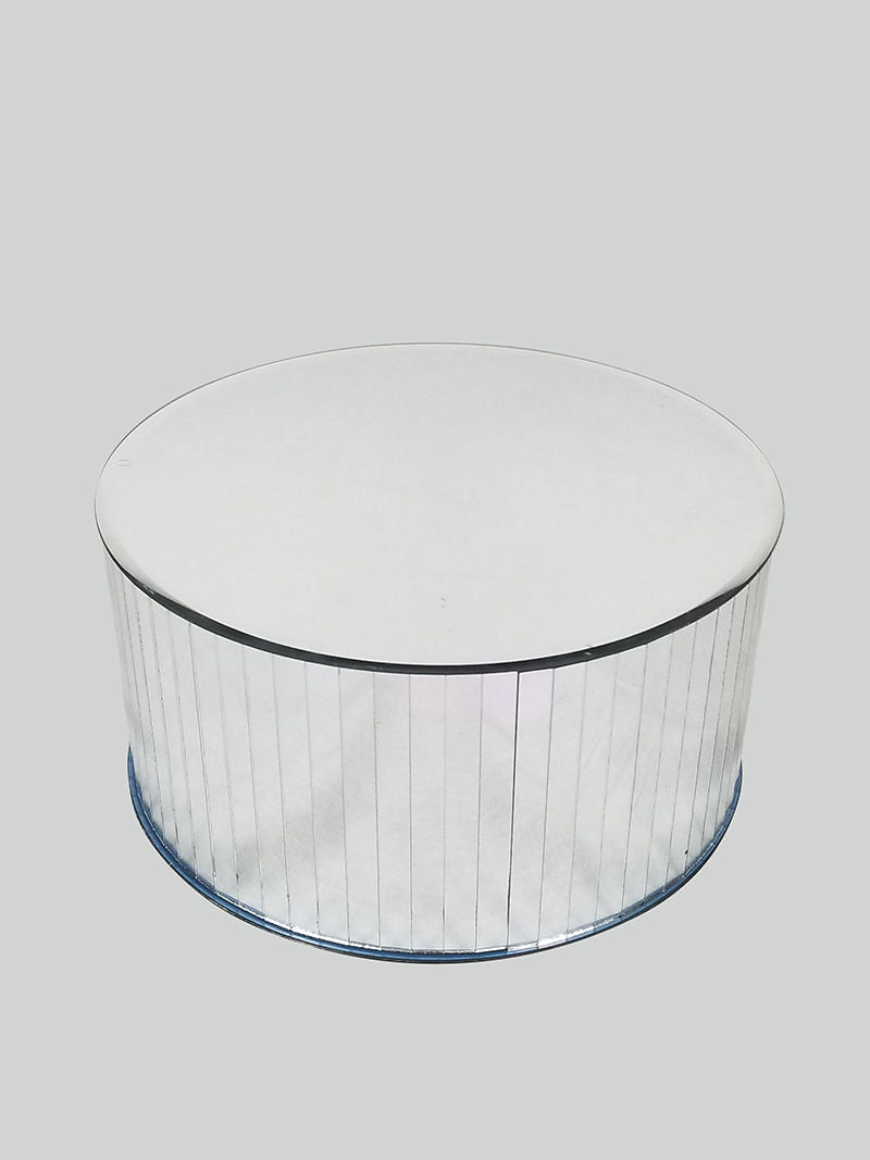 MRD-3457 - Round Mirror Box Cake Stand H 6" x W 12"