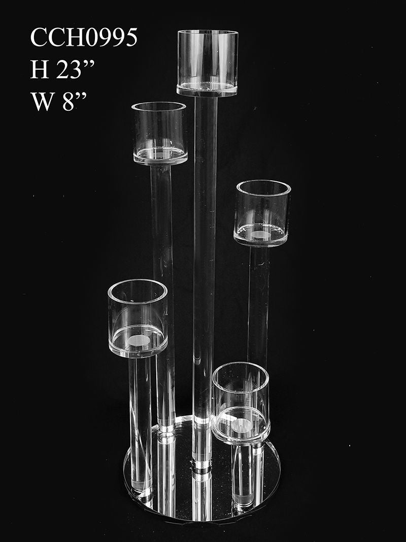 CCH8502-2 - 5 Head Candlestick Holders Table Centerpiece 24"