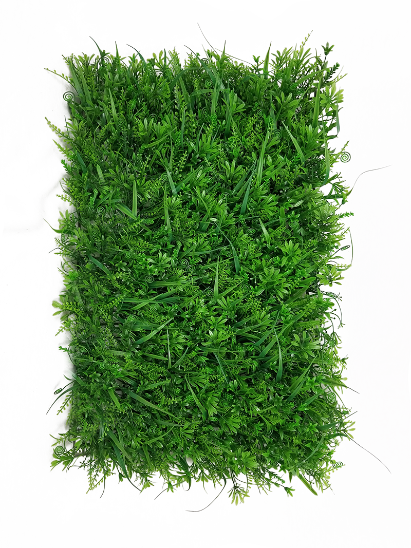 ZF-025 - Panels Artificial Boxwood Hedge Small Leaves Faux Foliage Green Garden Wall Mat