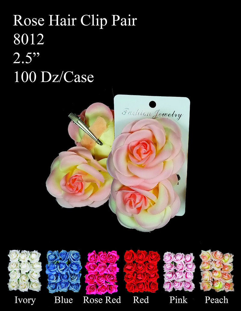 Rose Hair Clip 8012