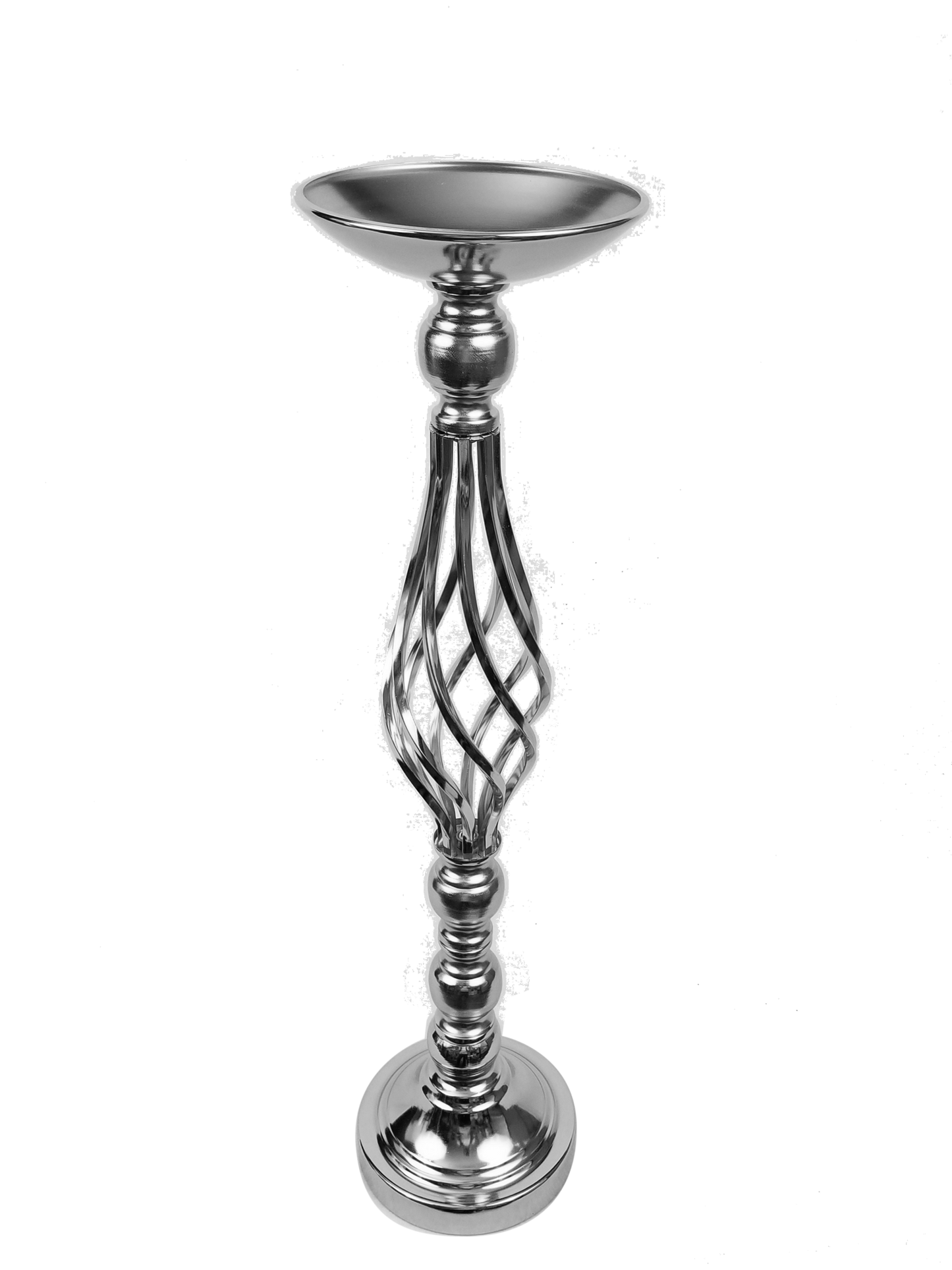 F338-3 - Spiral Mermaid Metal Flower Stand 24"