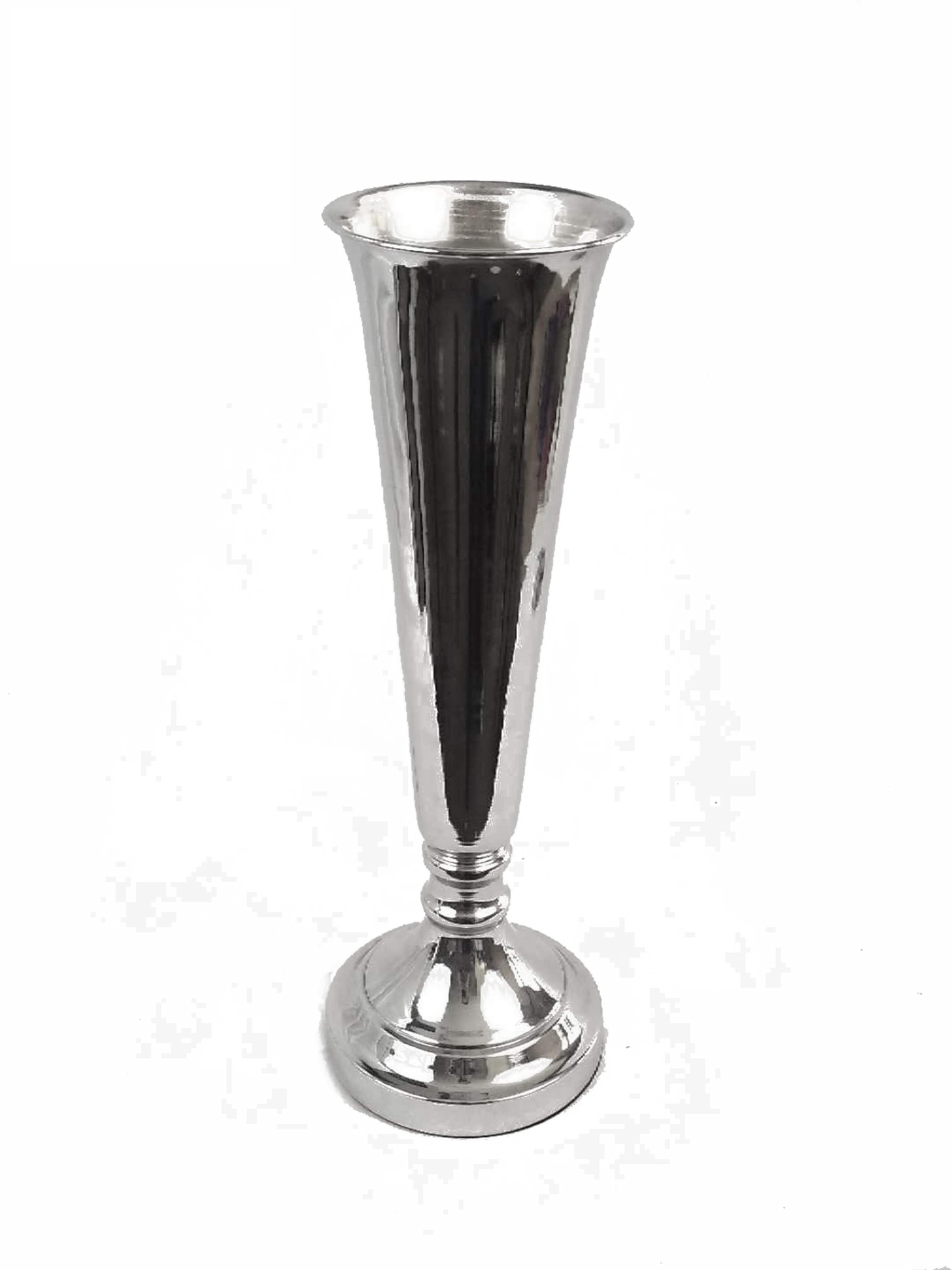 HX530-1 - Metal Flower Vase Stand Silver 21"