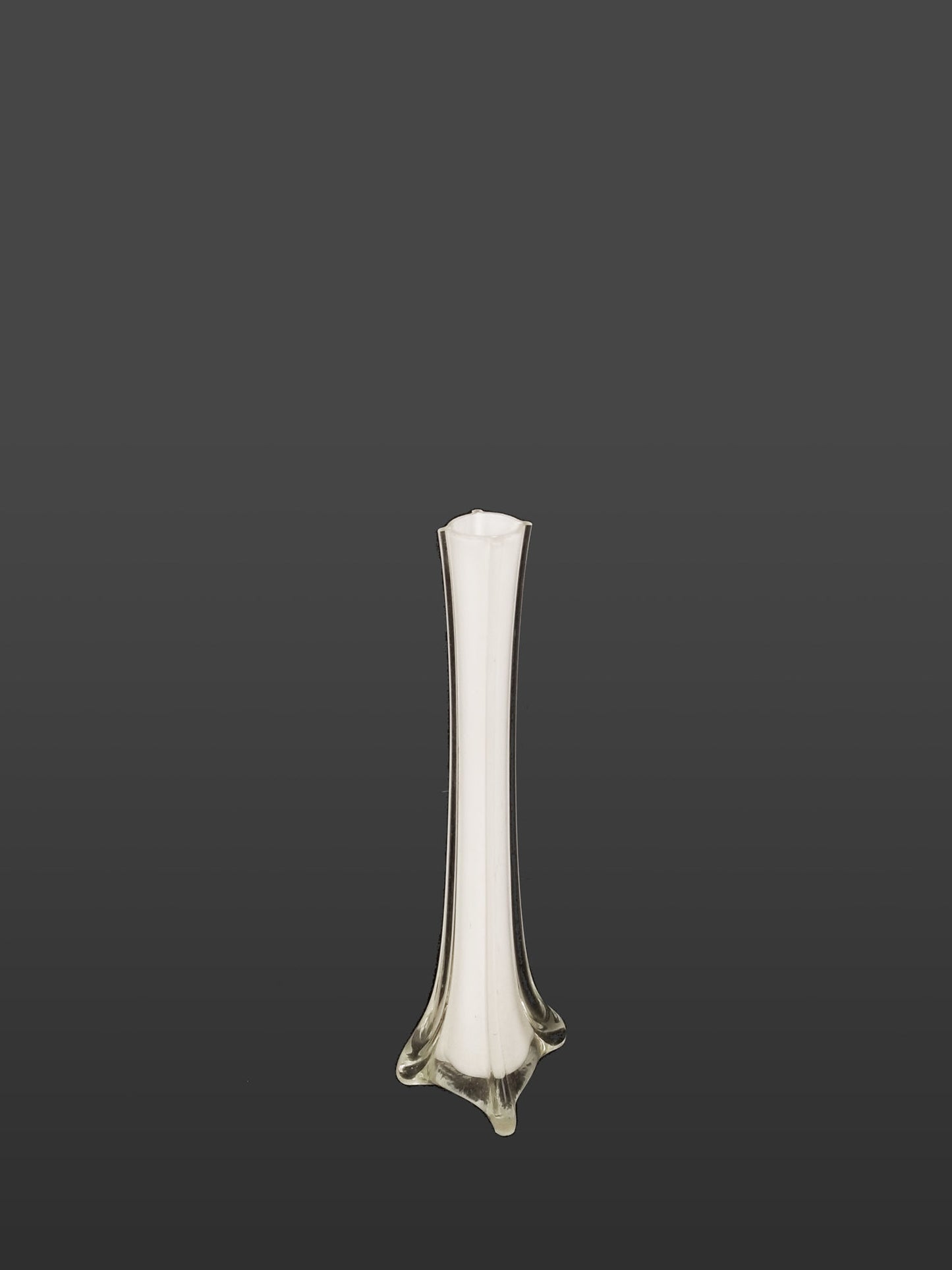 Clear Eiffel Tower Glass Flower Vase 12"