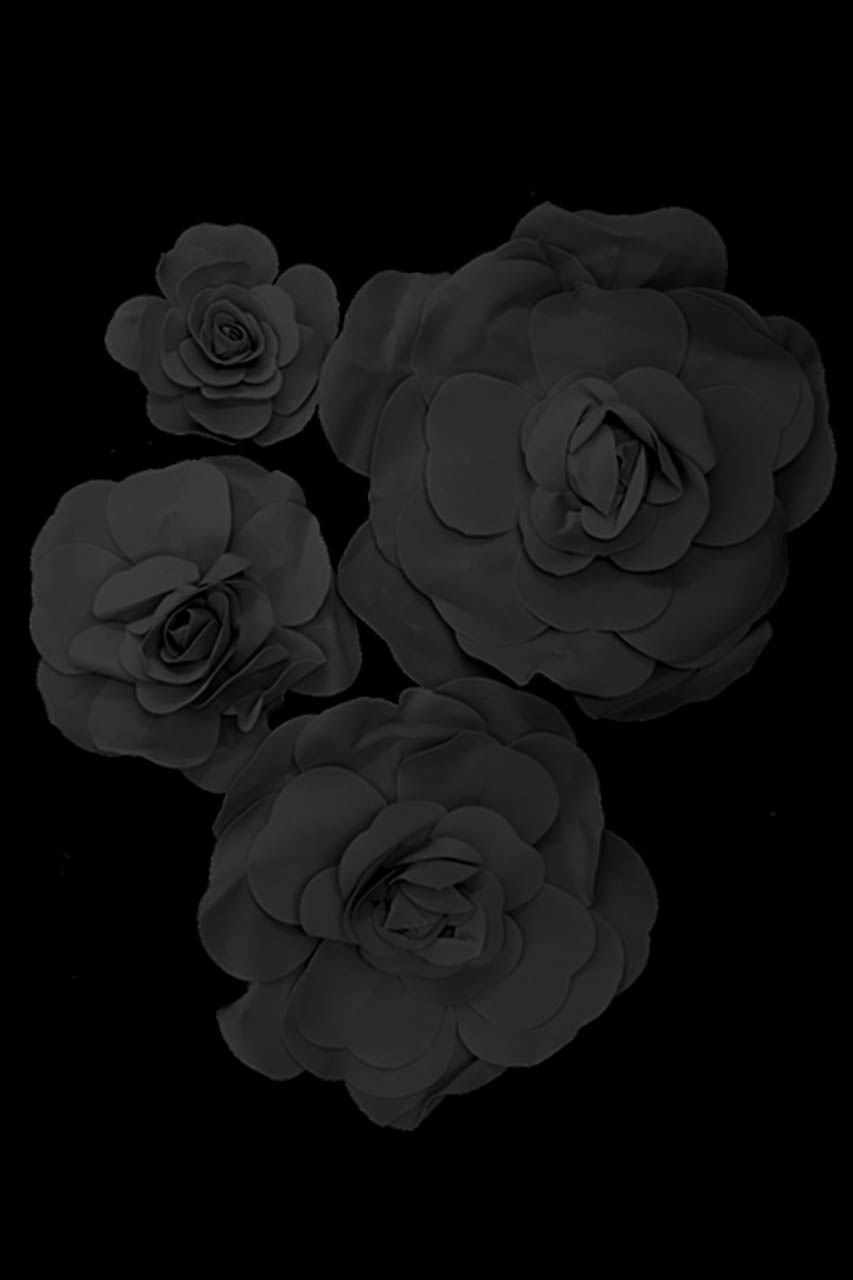 FL0745 - Foam Rose 4Pc Set - 8", 12", 15" & 20" to Create Flower Walls