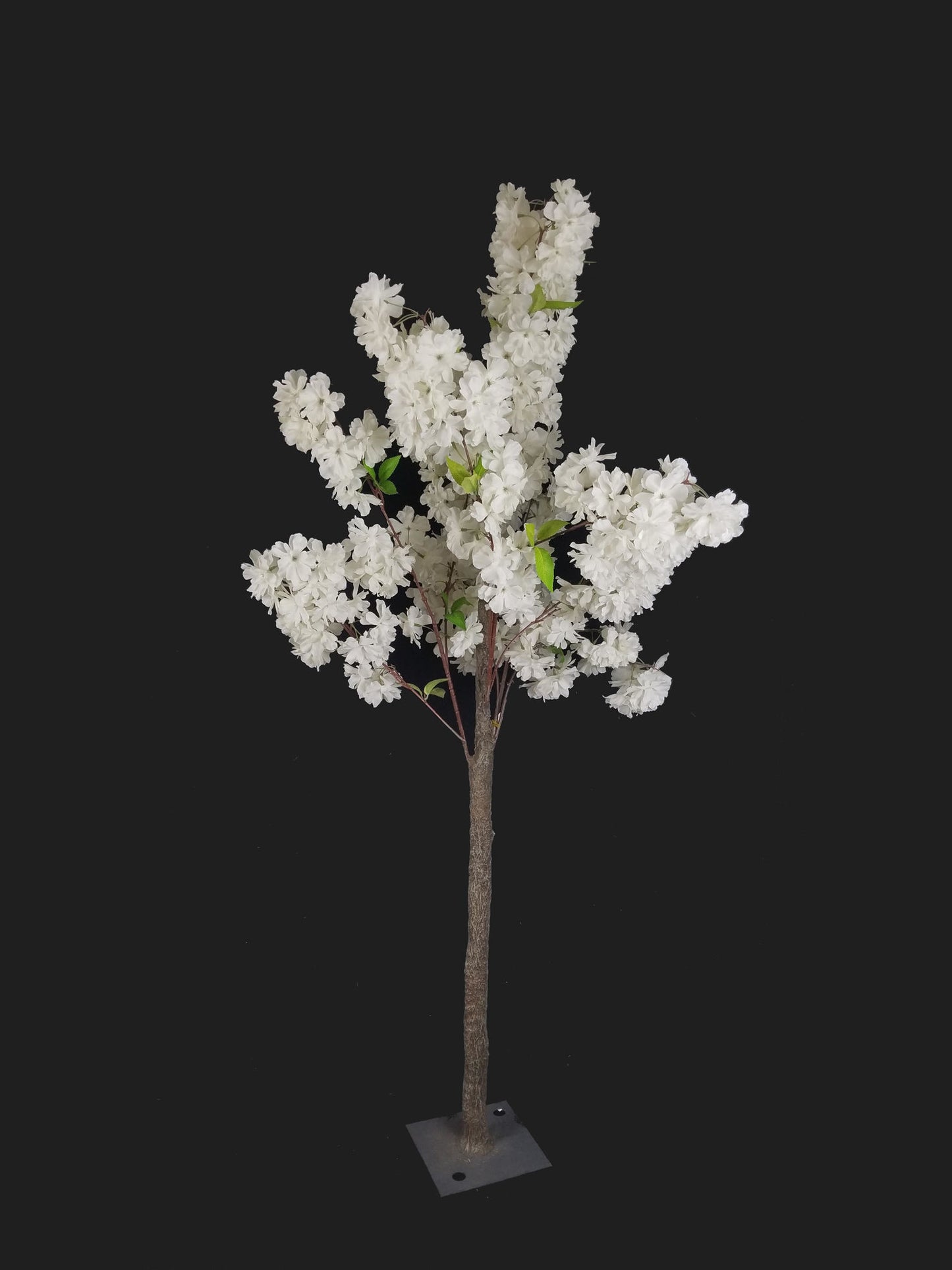 SLMB17-2 Cream Tall Artificial Cherry Bloom Tabletop Centerpieces Tree 54"