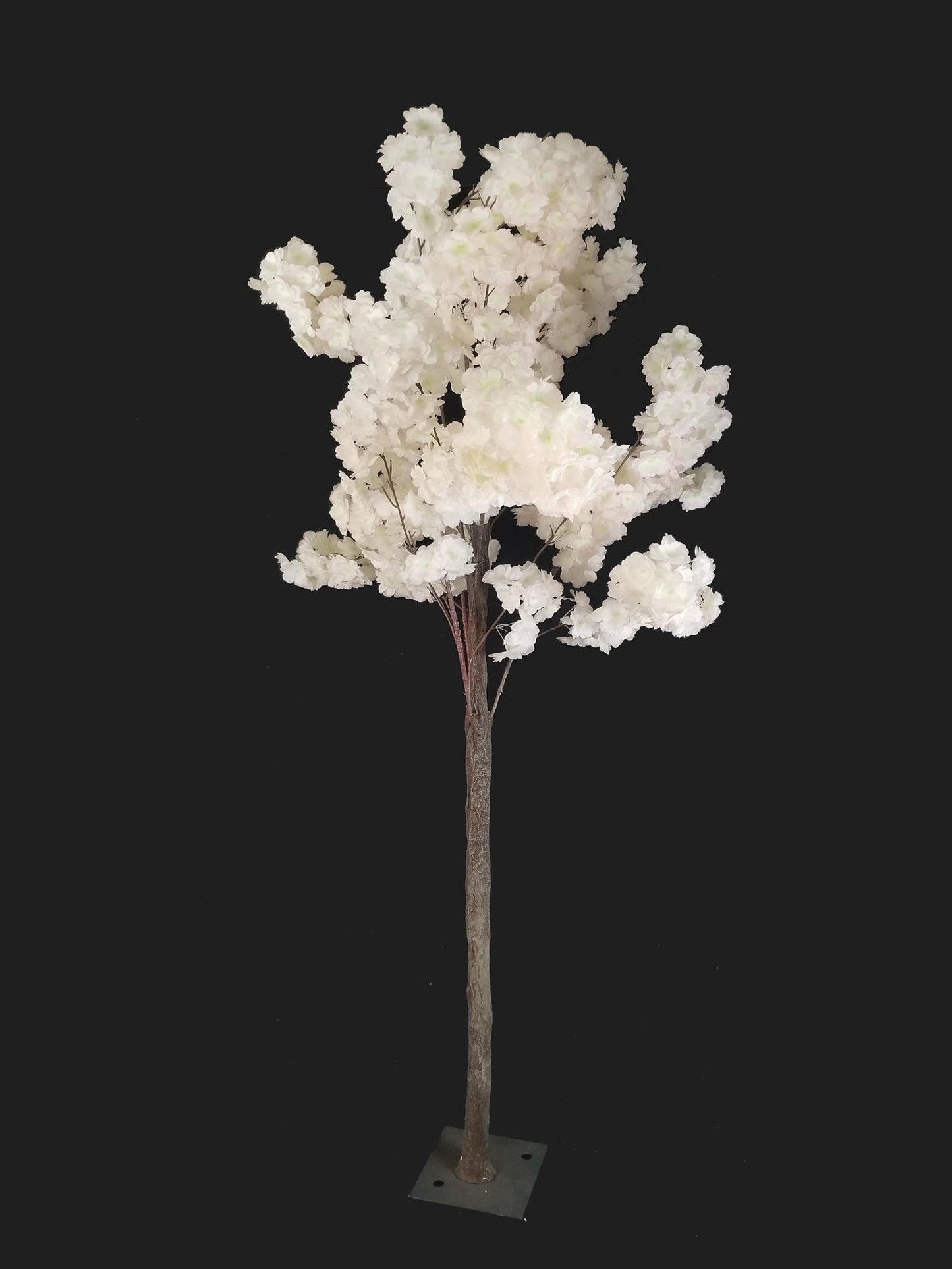 SLTMB17-9 Cream Tall Artificial Cherry Bloom Tabletop Centerpieces Tree 68"