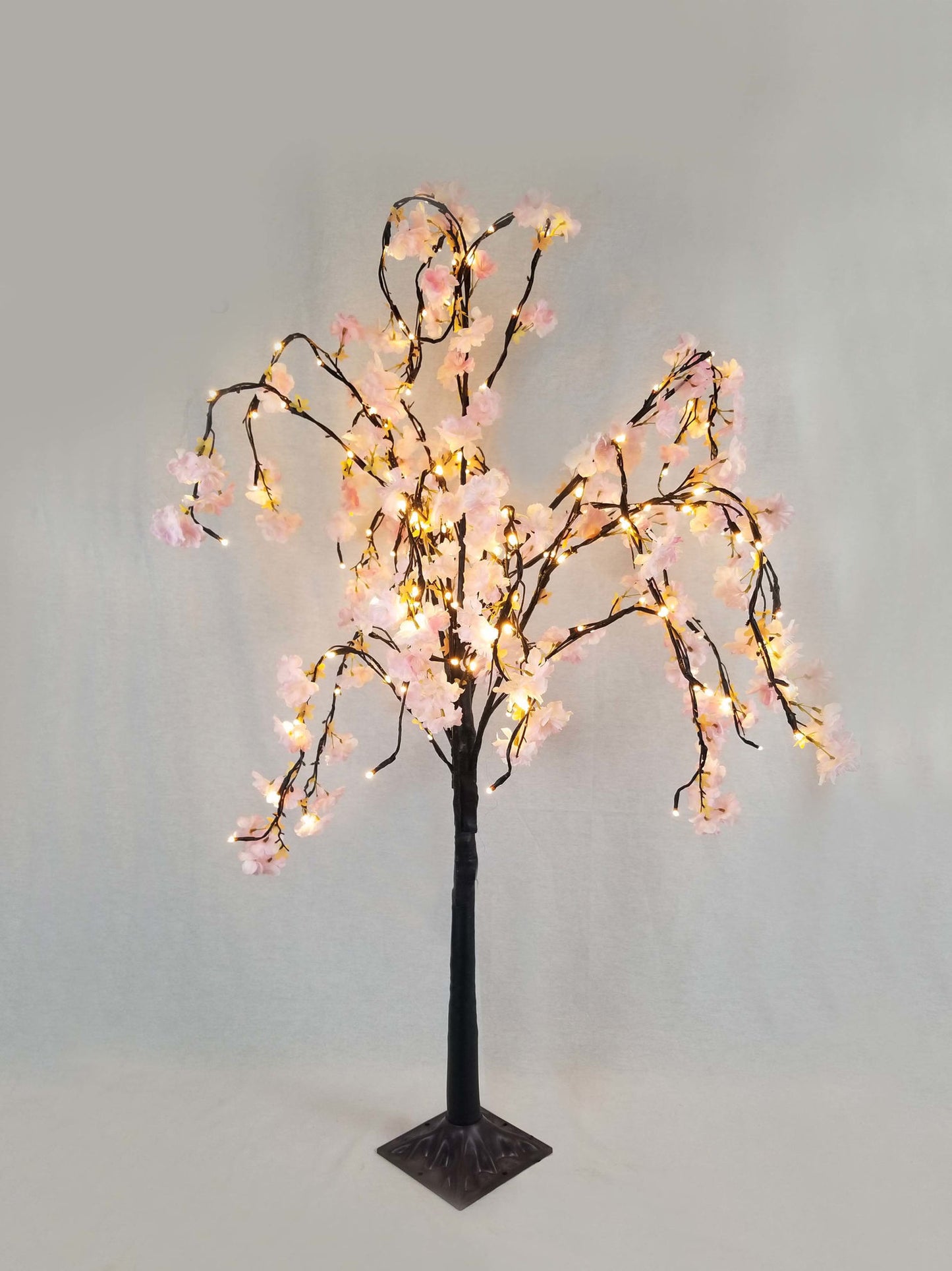 R-HK-8101 Pink - LEDs Cherry Blossom Tree Light 46"