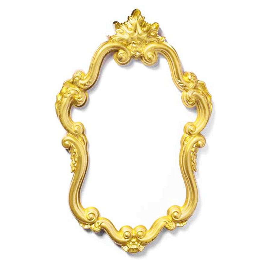 PF1512 - Yellow Plastic Wavy Frame Photo Prop Set