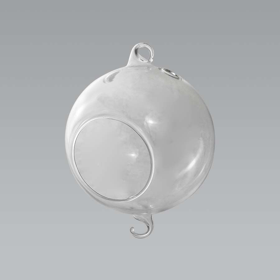 CH062J - 4" Glass Terrarium Globe Hanging Plant Holders