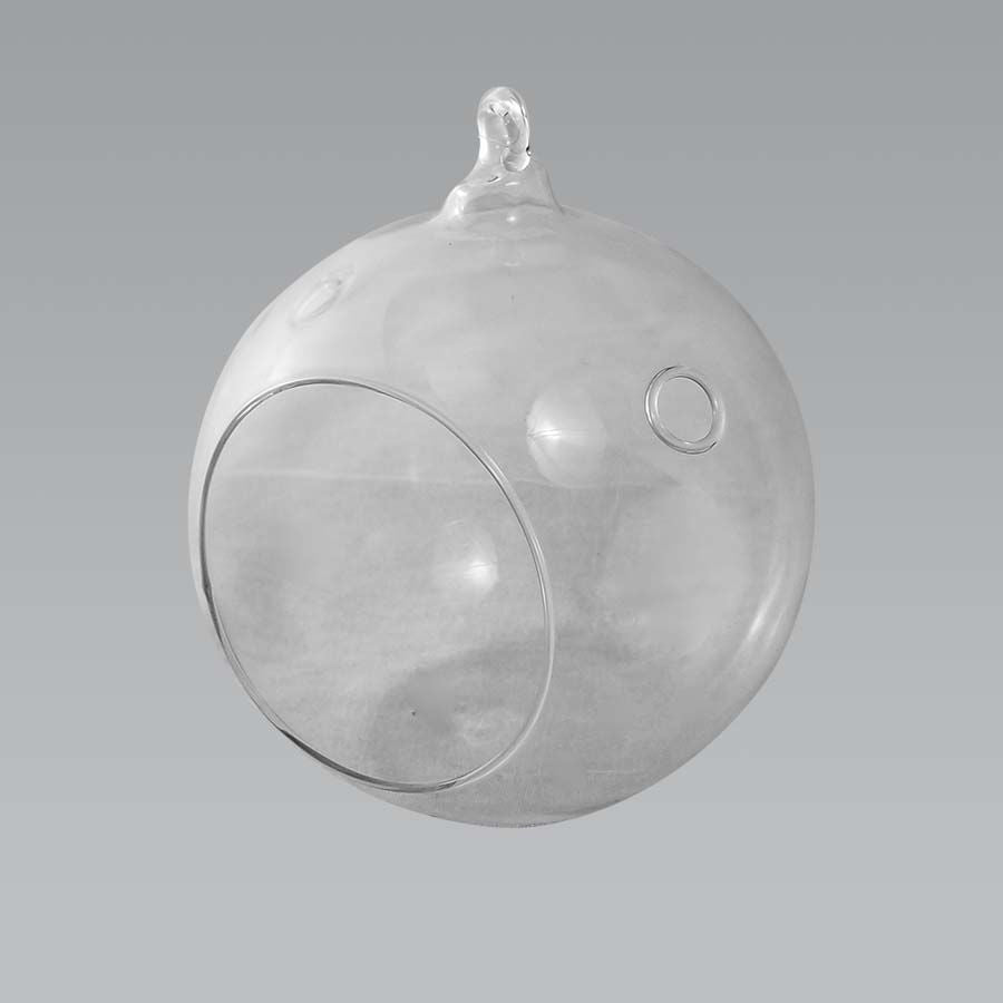 CH063 - 5" Glass Terrarium Globe Hanging Plant Holders