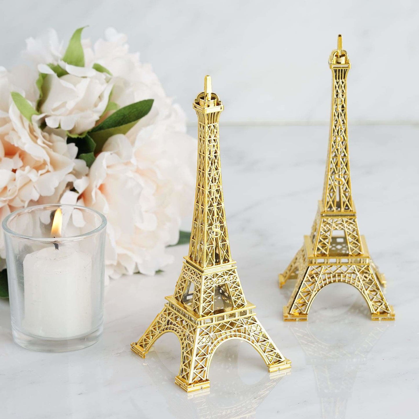 13" Eiffel Tower Centerpiece | Eiffel Tower Cake Topper | Decorative figurine