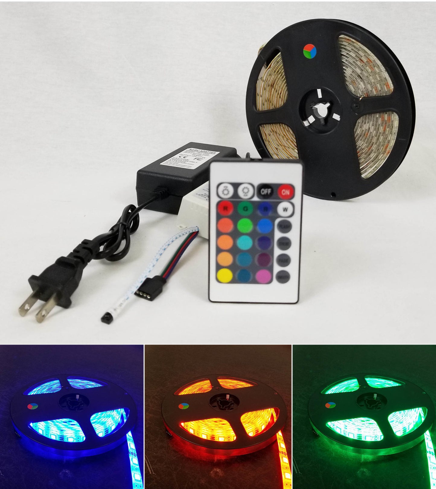 LED Strip Light 32.8ft RGBStrips Lighting Flexible Color Changing Remote Control