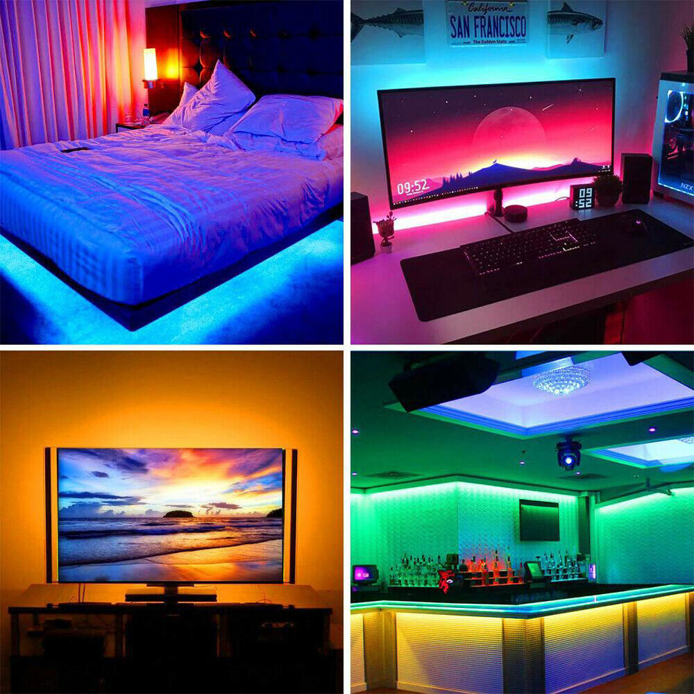 LED Strip Light 32.8ft RGBStrips Lighting Flexible Color Changing Remote Control