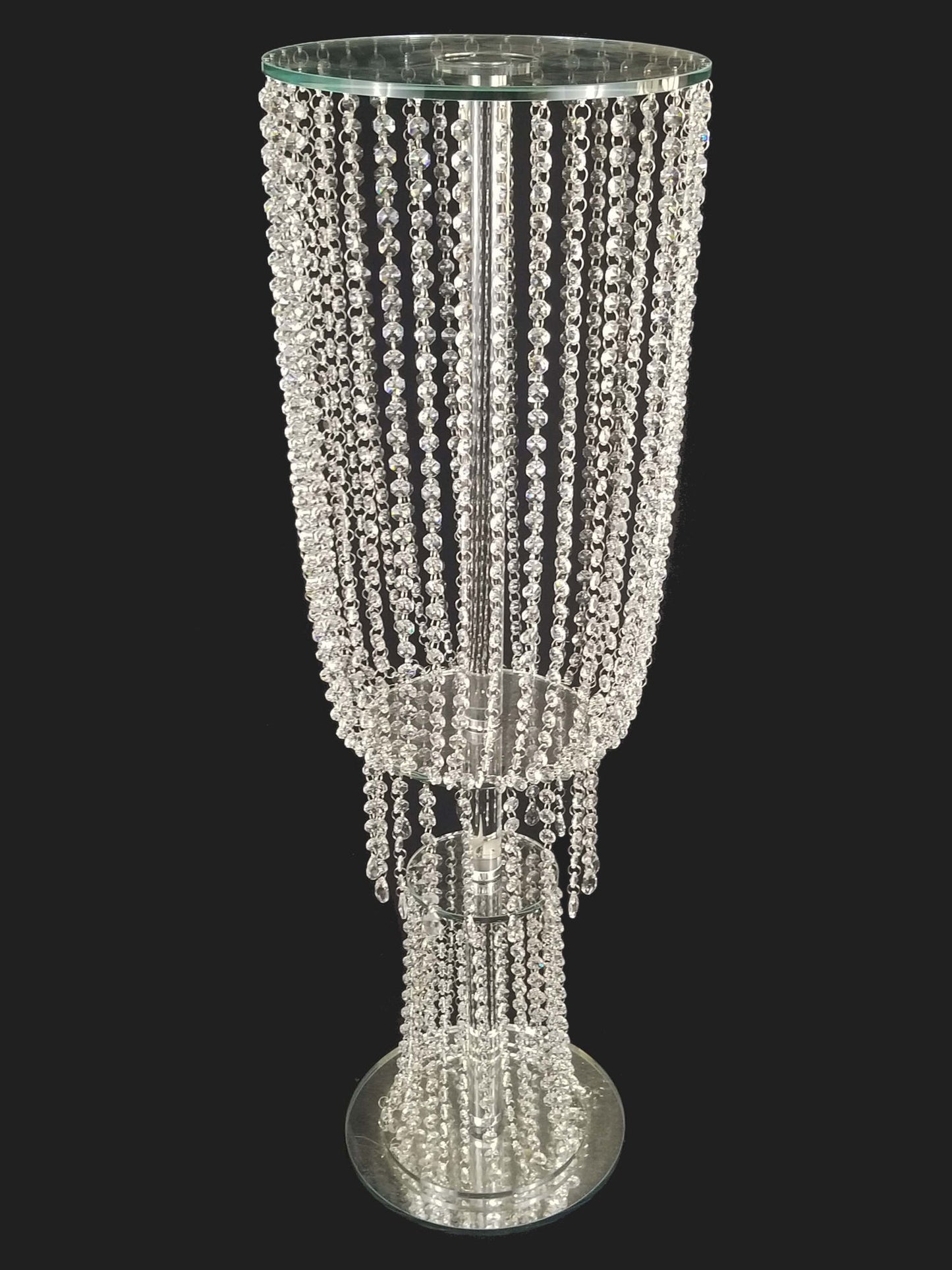 CH5300-L - 43" Tall Crystal Garland Chandelier Stand