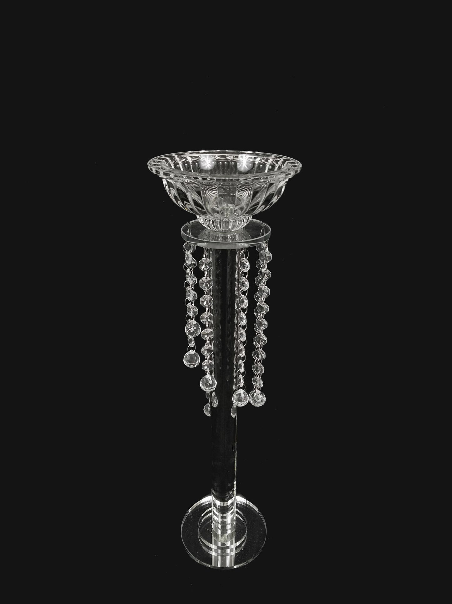 CH8153-S - 22.5" Tall Crystal Pillar Stand