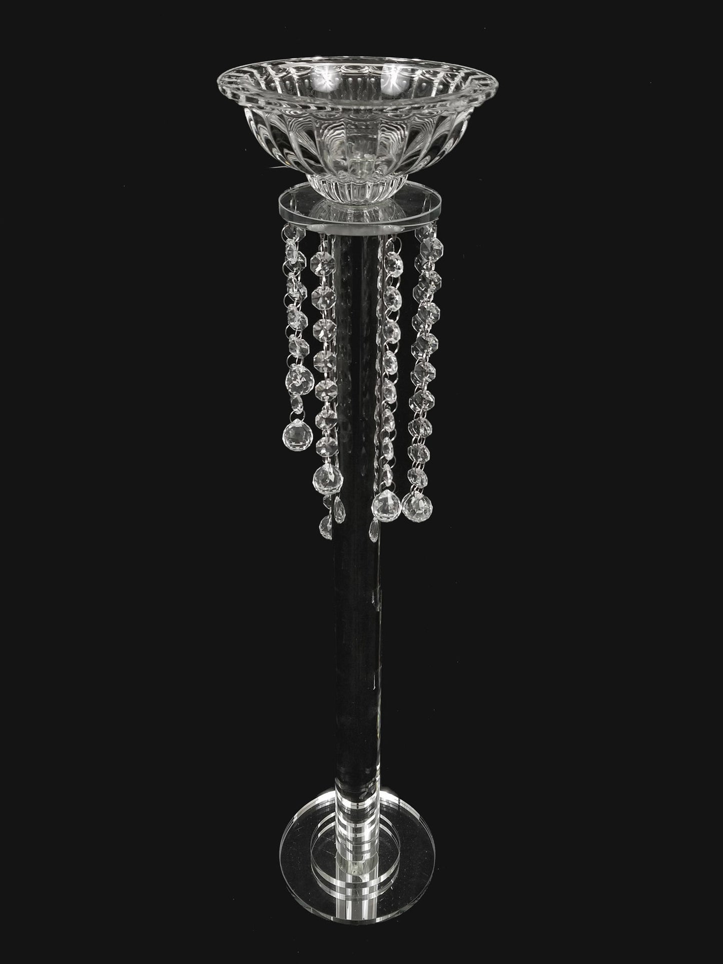 CH8153-L - 26.5" Tall Crystal Pillar Stand