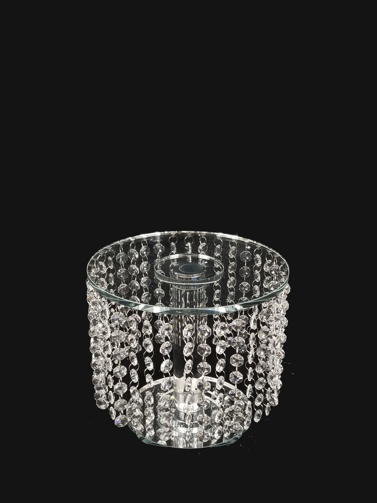 CCH4626 - 8" Tall Crystal Garland Chandelier Stand