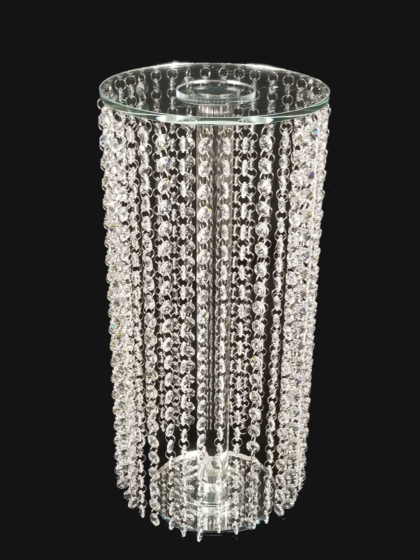 CCH4629 - 20" Tall Crystal Garland Chandelier Stand