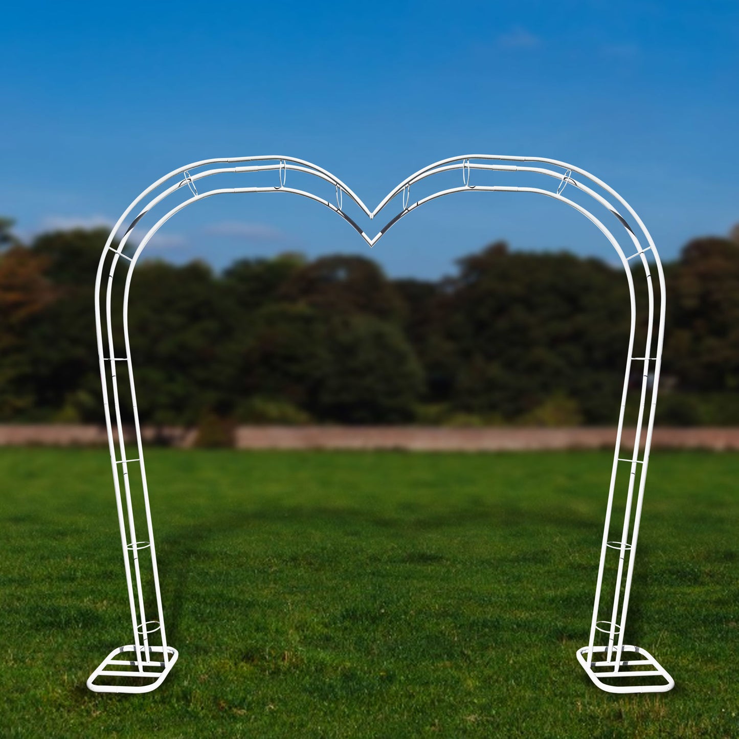 Heart Arch - 88" Metal Heart Shaped Wedding Arch Heavy Duty