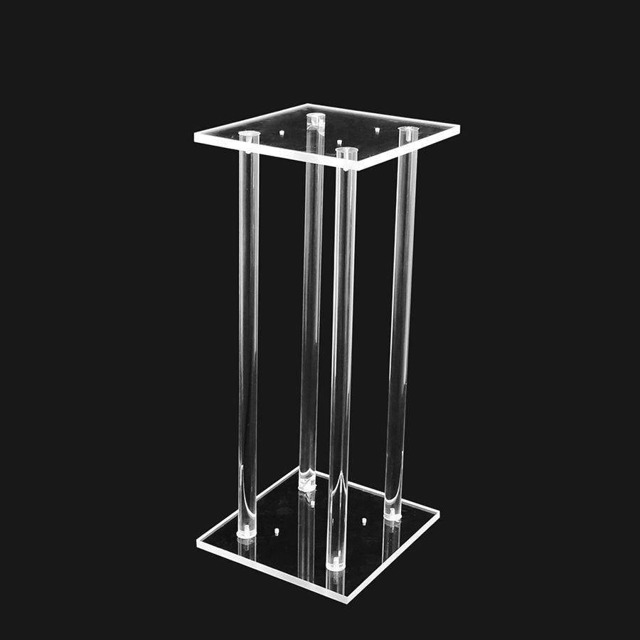 24" Modern Acrylic Clear Flower Stand Table Centerpiece