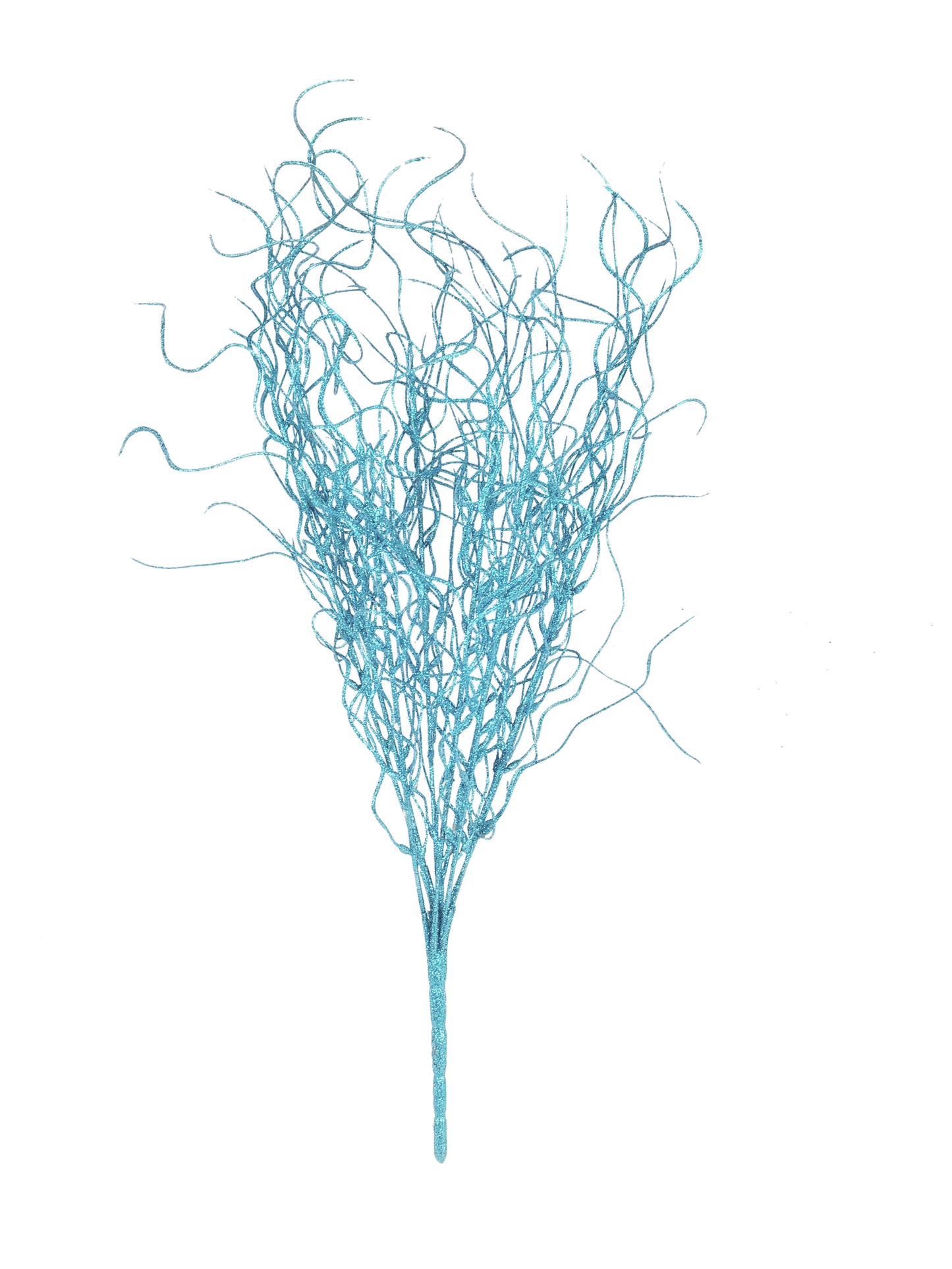 Light Blue - 16" Angel Hair Glitter Twig