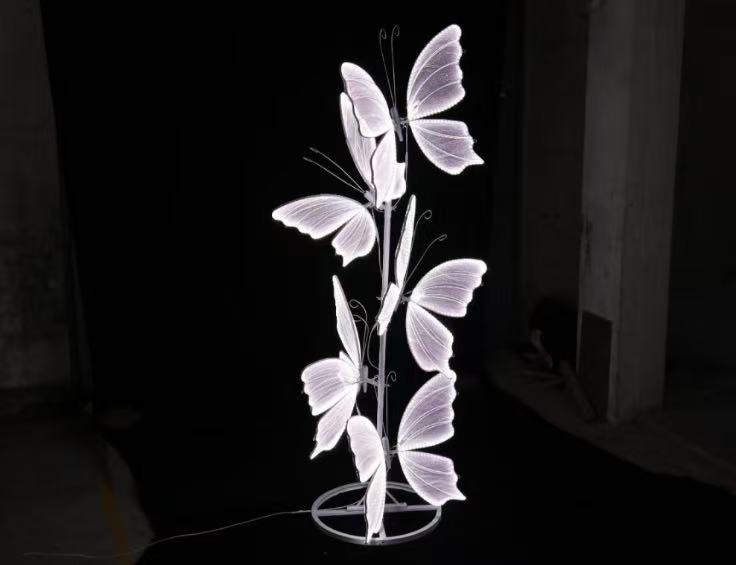 LED Butterfly Floor Prop – Illuminated Event Decoration