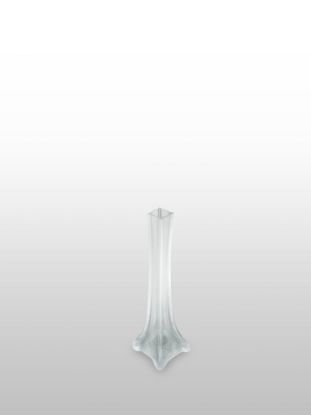 Picture of Clear Eiffel Tower Glass Flower Vase 8"