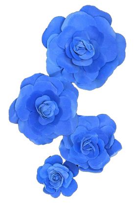 Picture of FL0745 - Foam Rose 4Pc Set - 8", 12", 15" & 20"  to Create Flower Walls
