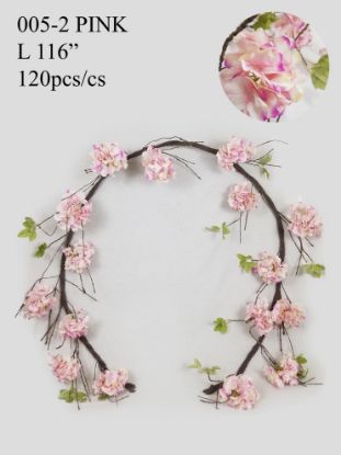 Picture of 005-2 Pink -  116" Artificial Cherry Blossom Garland