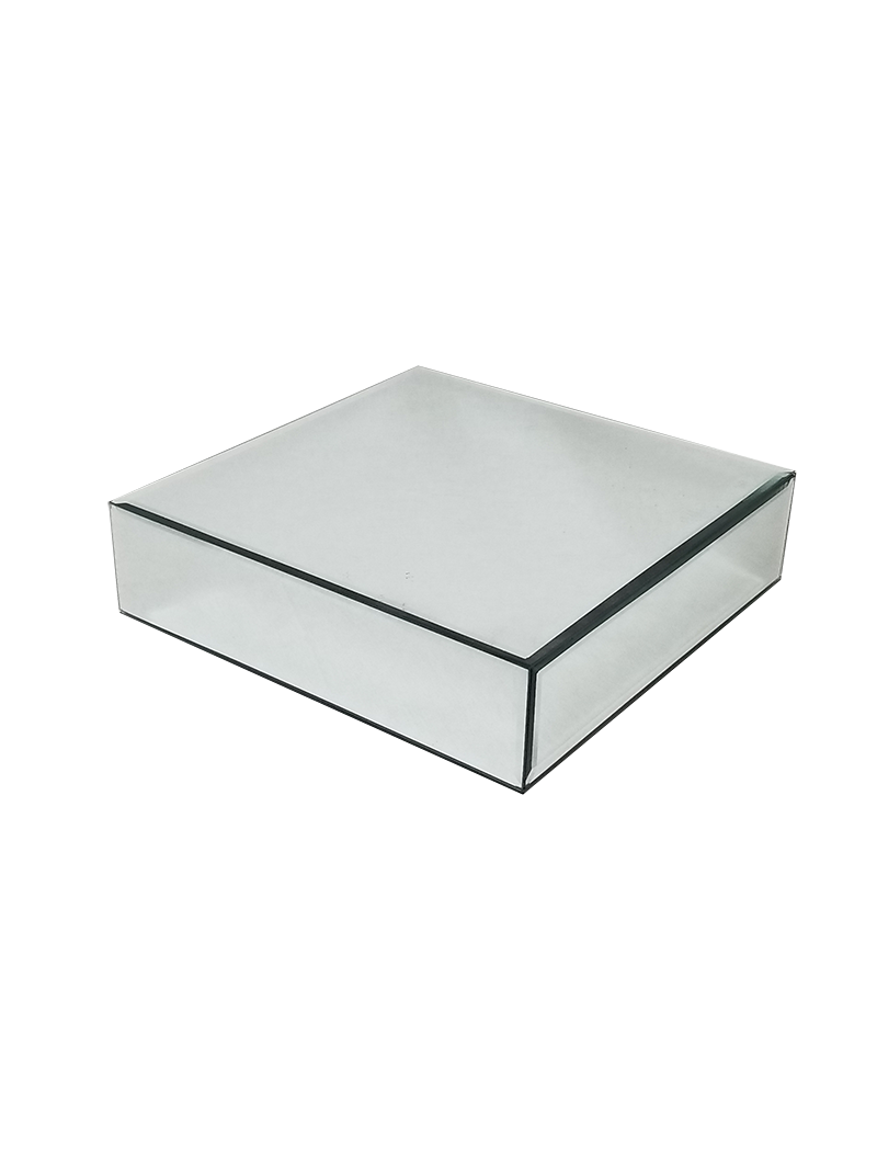 MRD-3452 - Mirror Box Cake Stand H 3" x W 12"