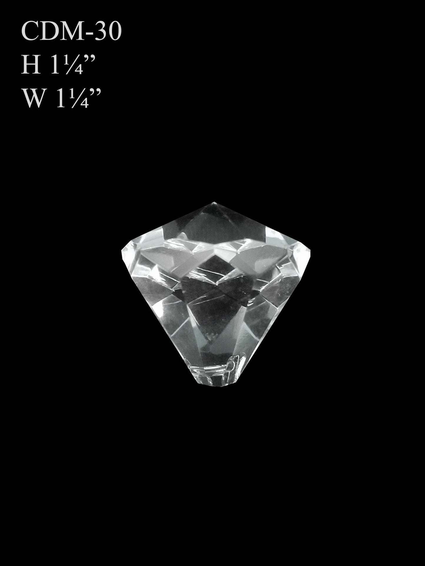 CDM-30 -  Diamond Glass Pendant Suncatcher