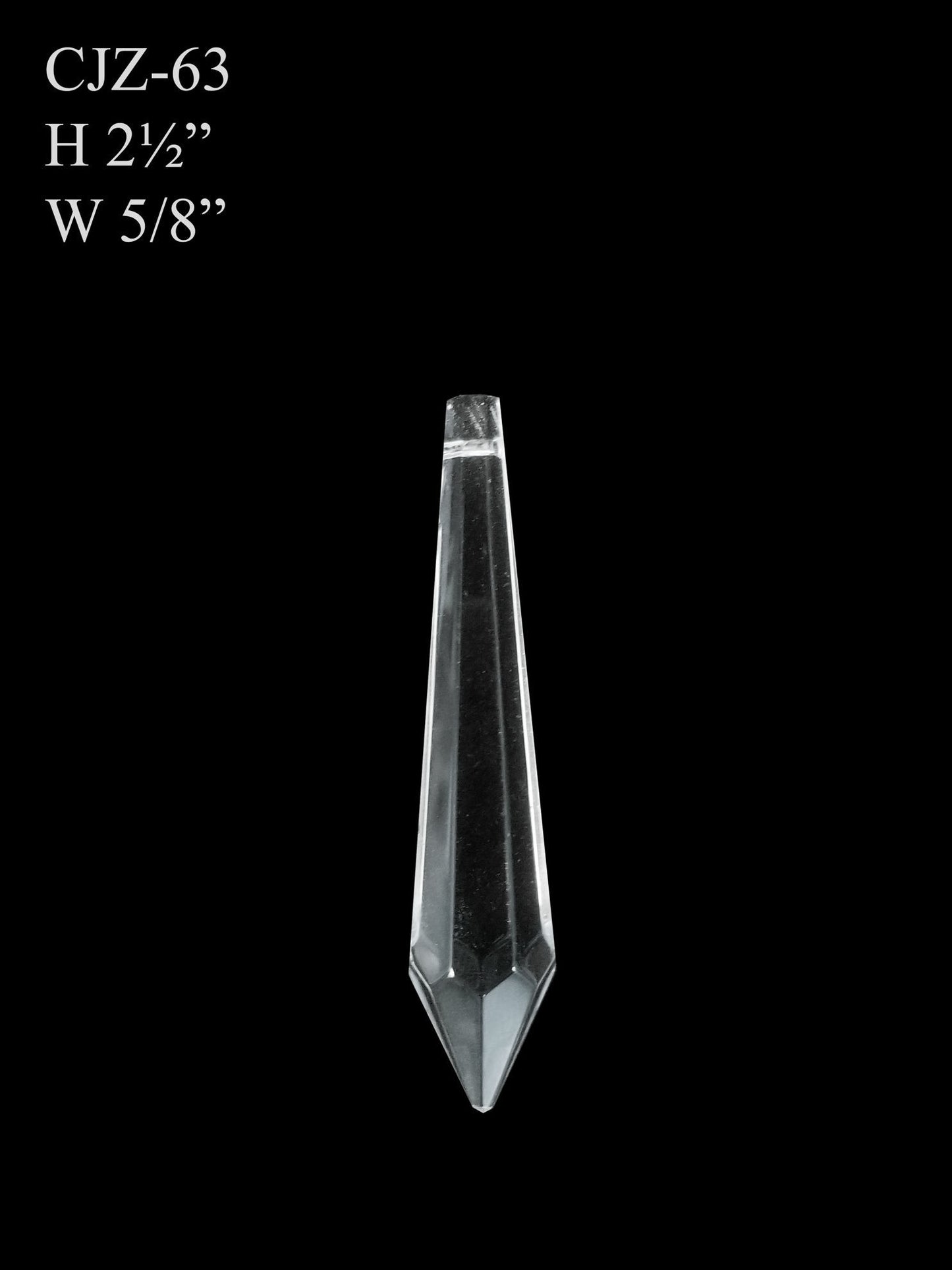 CJZ-63 -  Teardrop (M) Glass Pendant Suncatcher
