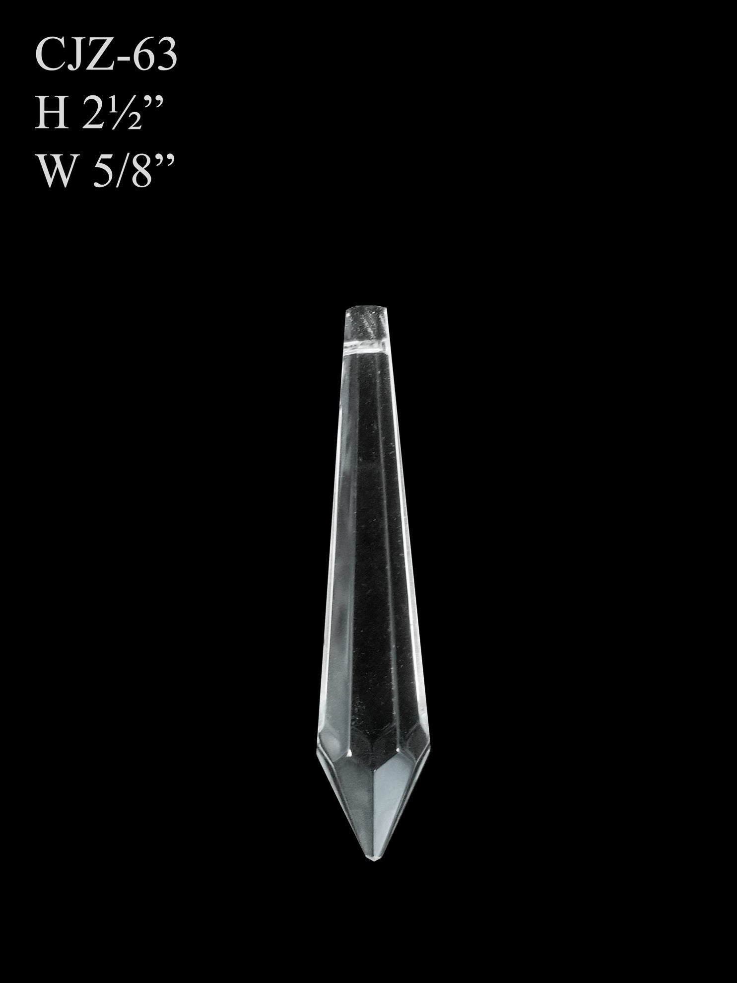 CJZ-63 -  Teardrop (M) Glass Pendant Suncatcher