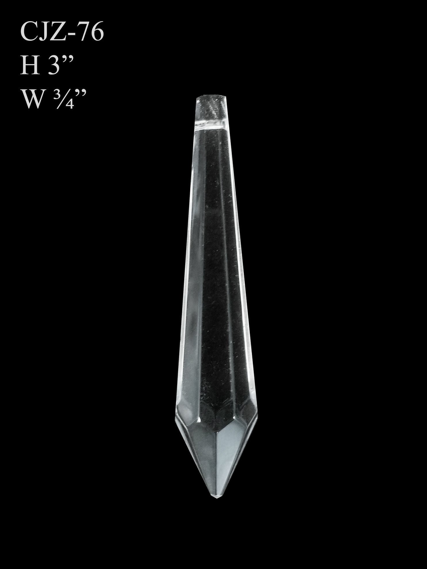 CJZ-76 - Teardrop (L) Glass Pendant Suncatcher