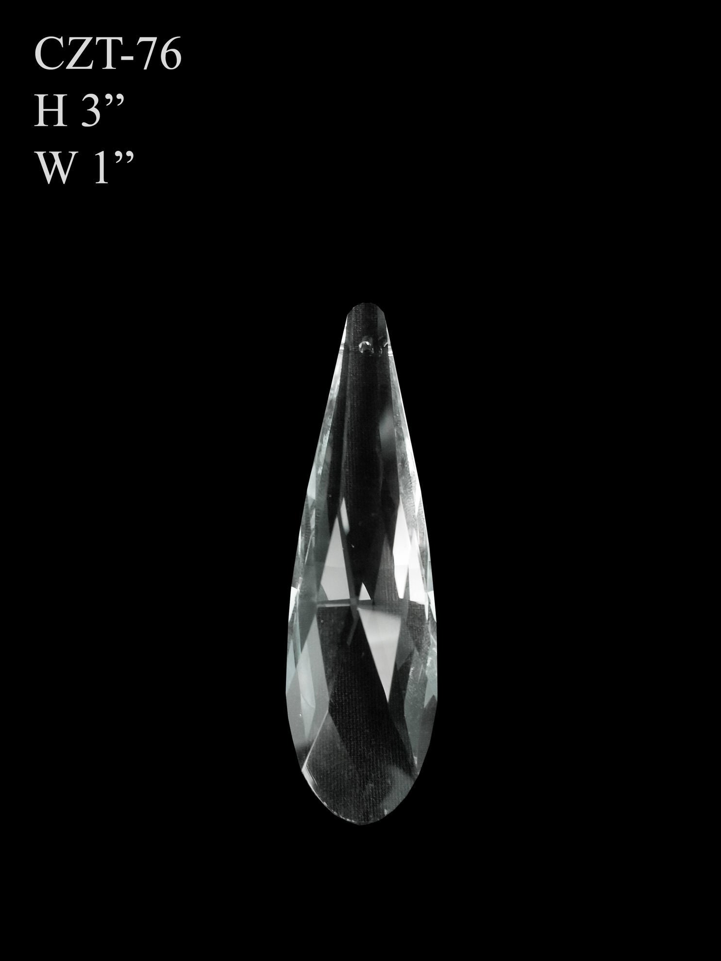 CZT-76 - Round Teardrop Glass Pendant Suncatcher