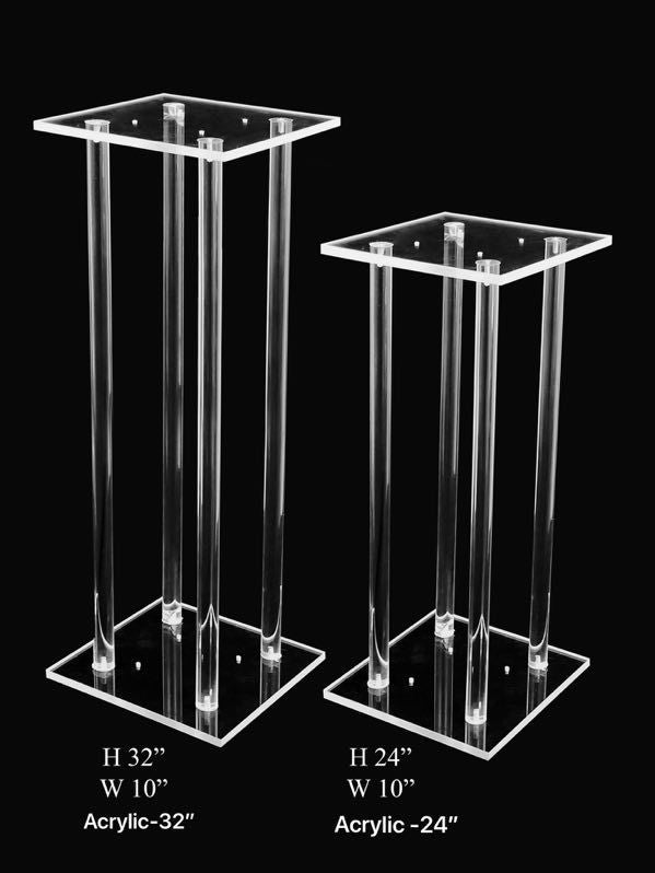 Clear Pedestal