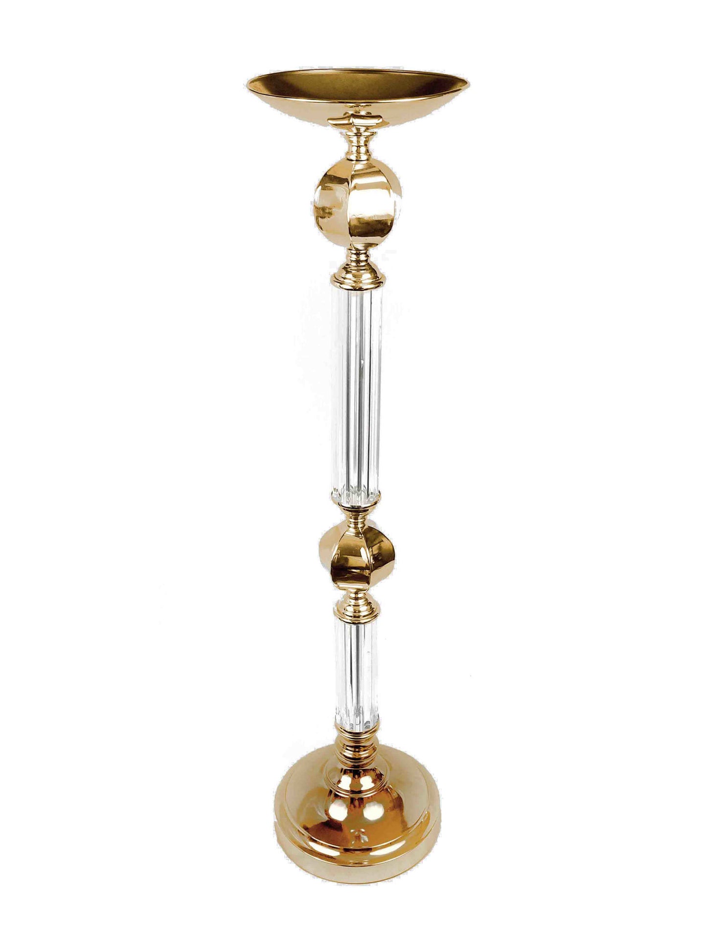 VC1123 - Metal and Crystal Flower Stand 31.5"