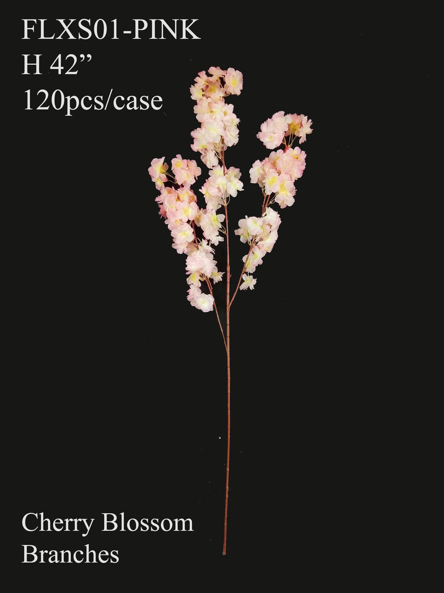 FLSX01 - Pink 42" Cherry Blossom Branch