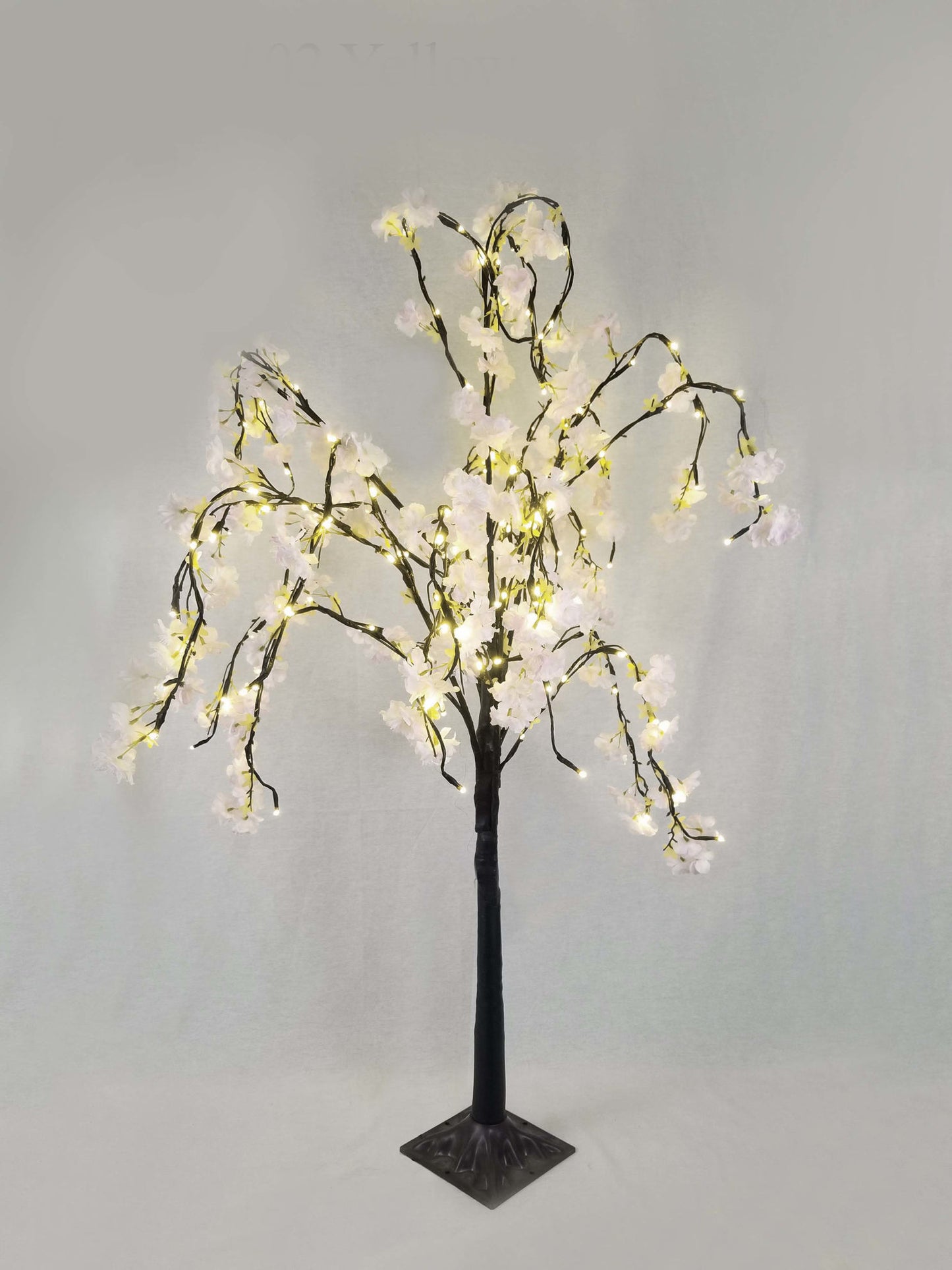 R-HK-8101 Yellow -  LEDs Cherry Blossom Tree Light 46"