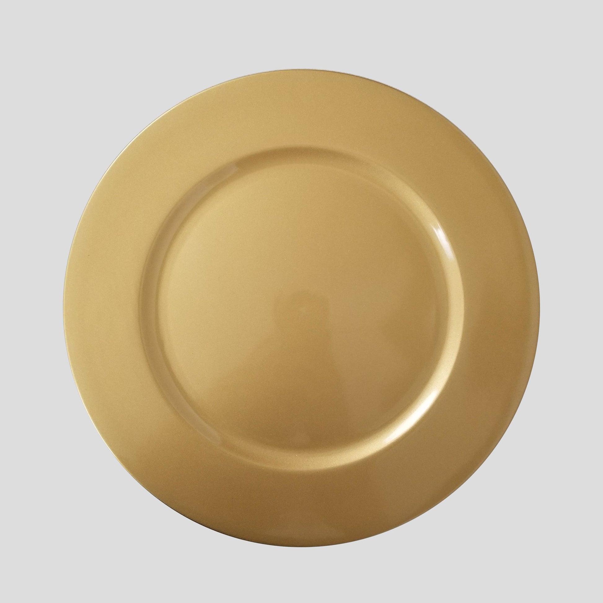 18166L GD - 13" Gold Round Acrylic Charger Plates
