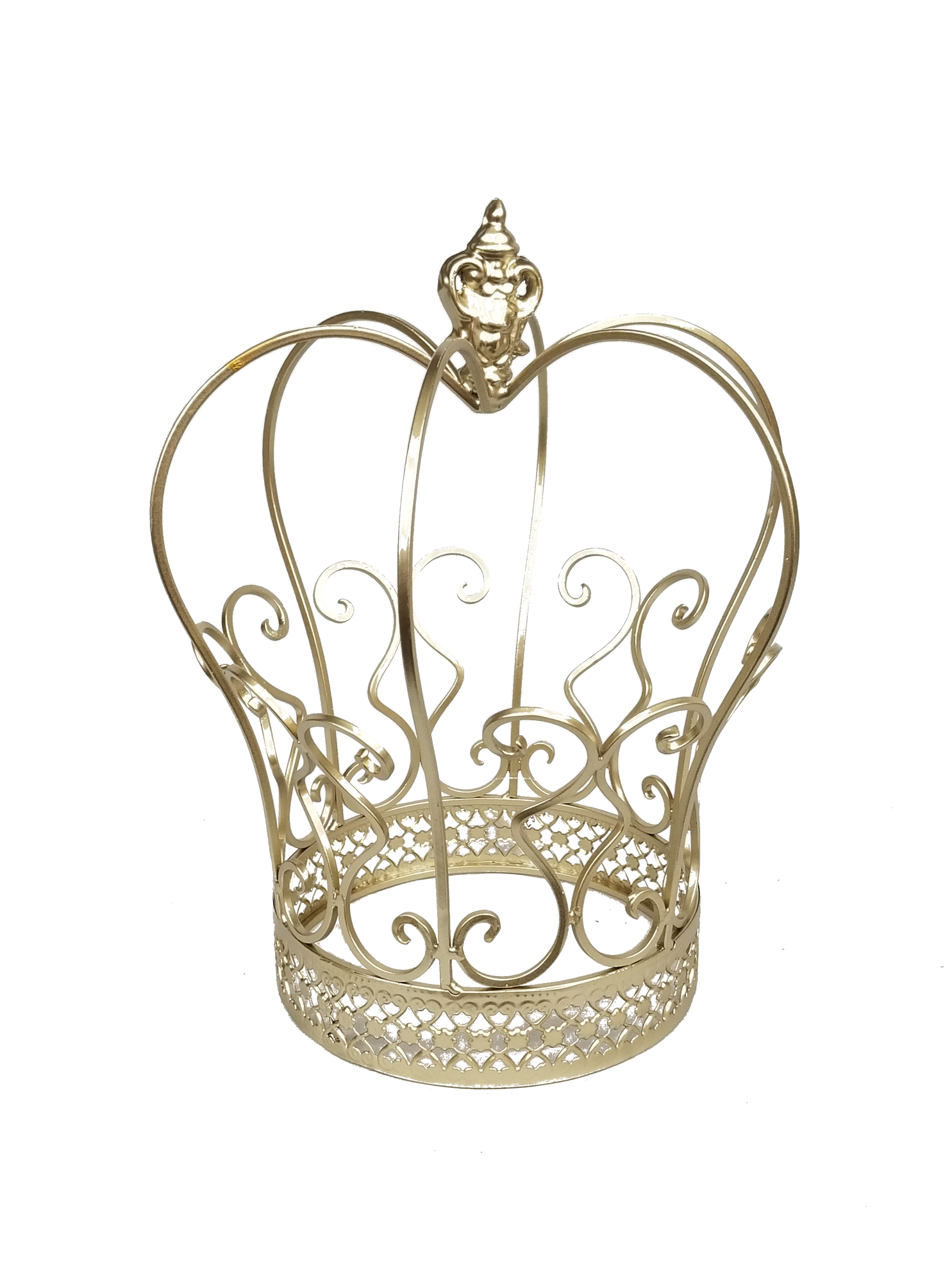 WIRE9-L SL - 13" Large Wire Crown Decoration Topper