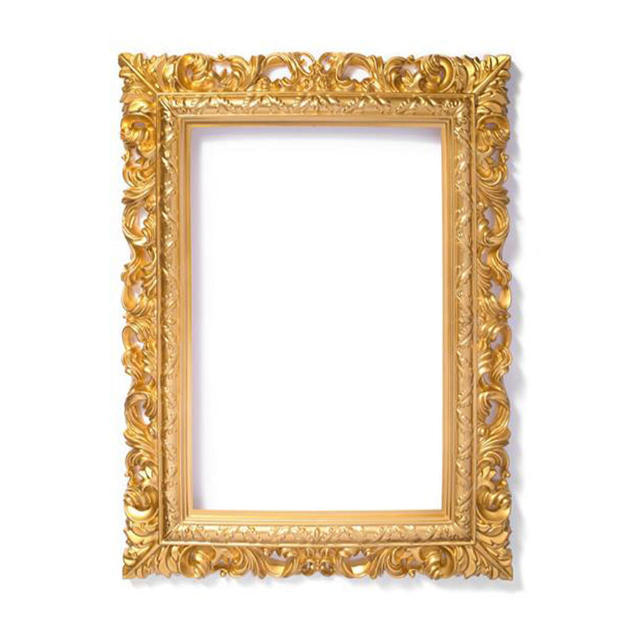PF1513 - Gold Plastic Square Frame Photo Prop Set