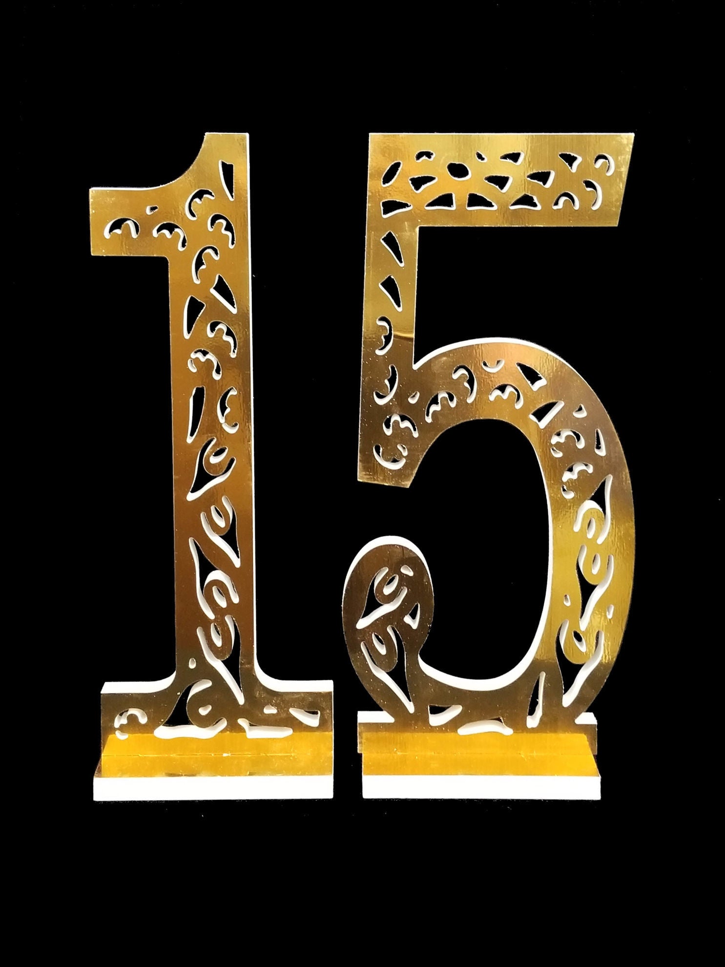 15 Gold Qunceanera PVC Foam-Board Sign