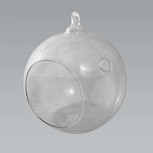 CH062B - 6" Glass Terrarium Globe Hanging Plant Holders