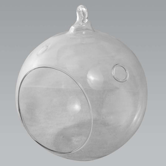 CH064 - 8" Glass Terrarium Globe Hanging Plant Holders