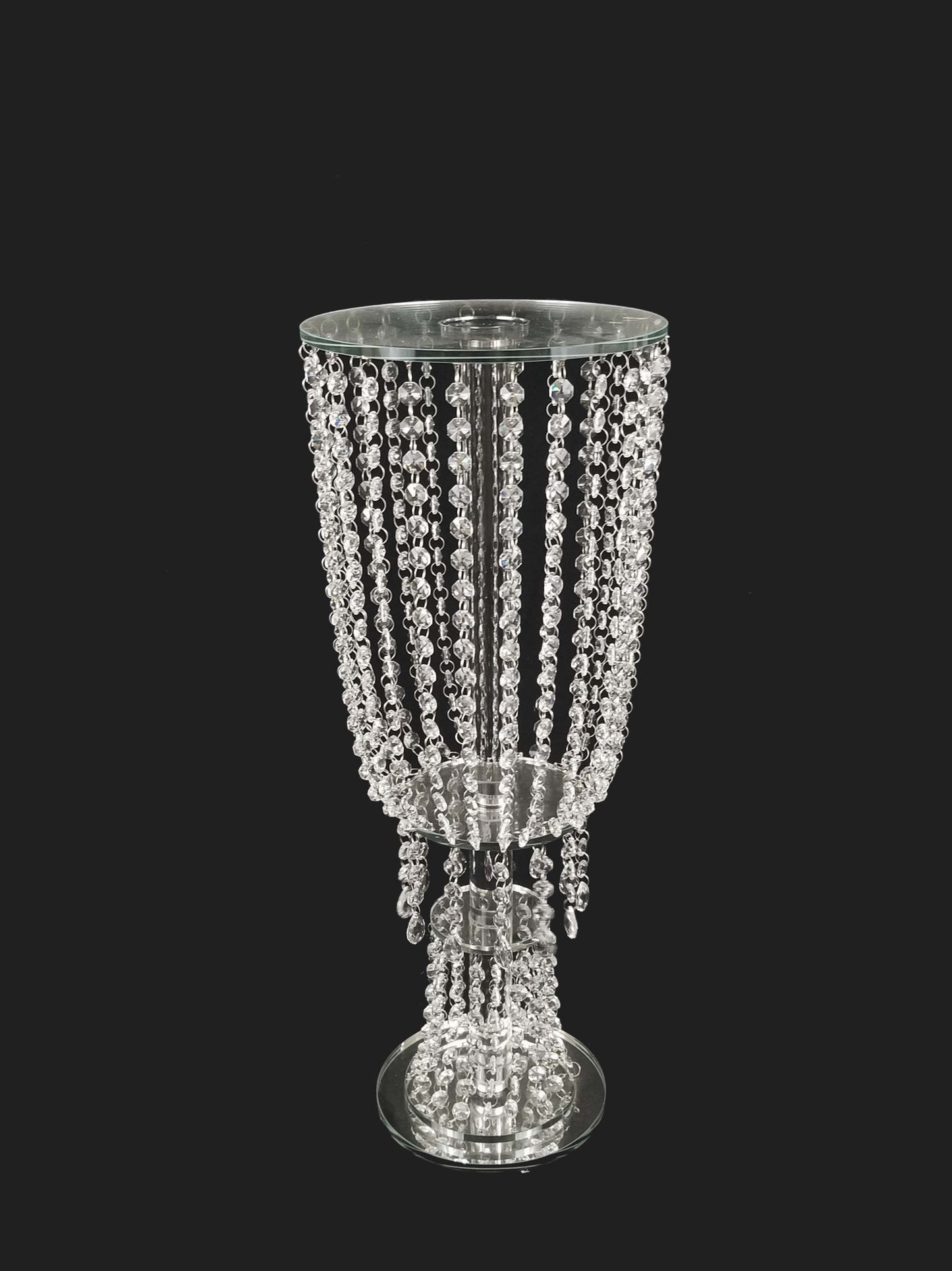 CH5206 - 26" Tall Crystal Garland Chandelier Stand