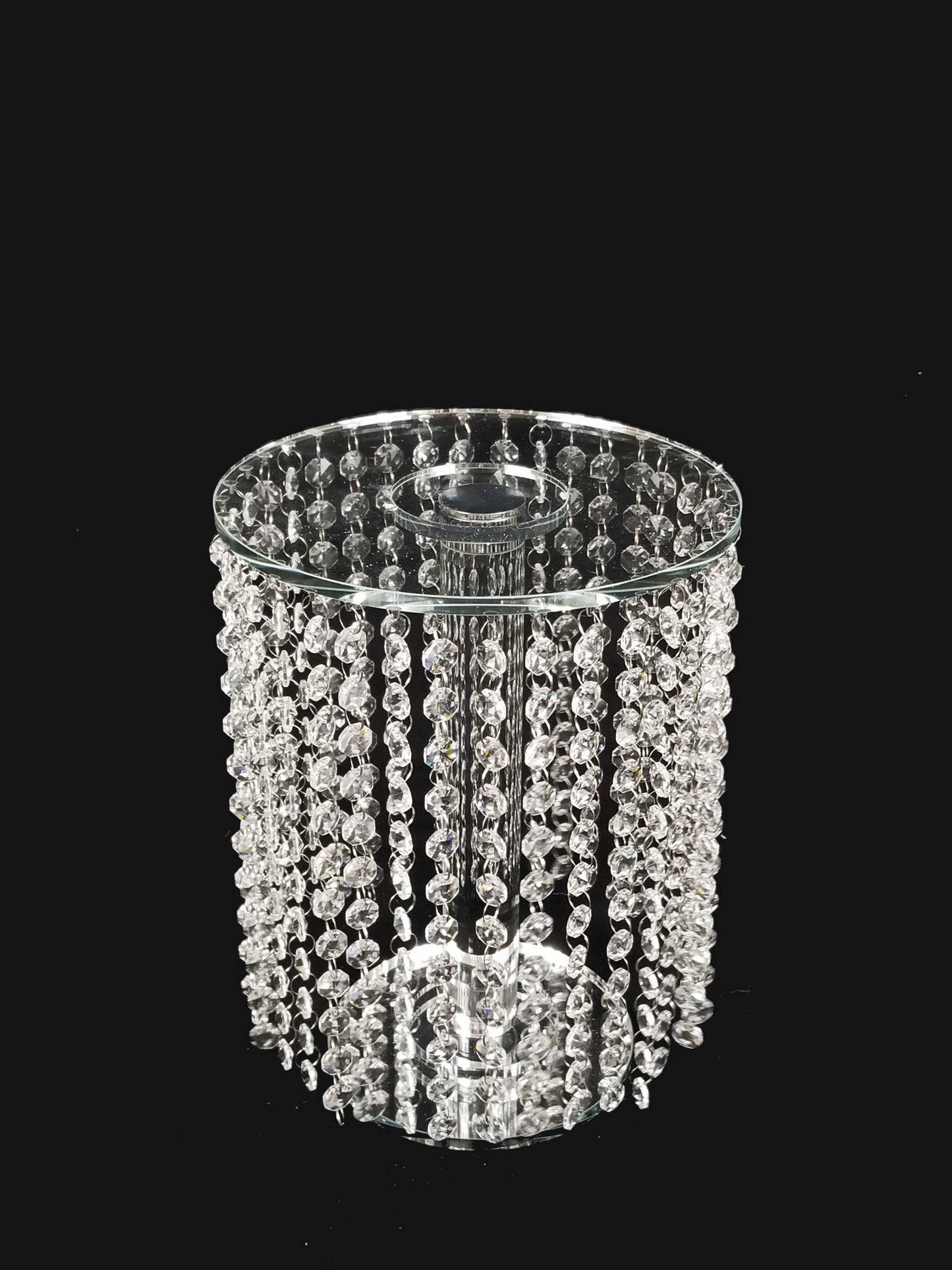 CCH4627 - 12" Tall Crystal Garland Chandelier Stand
