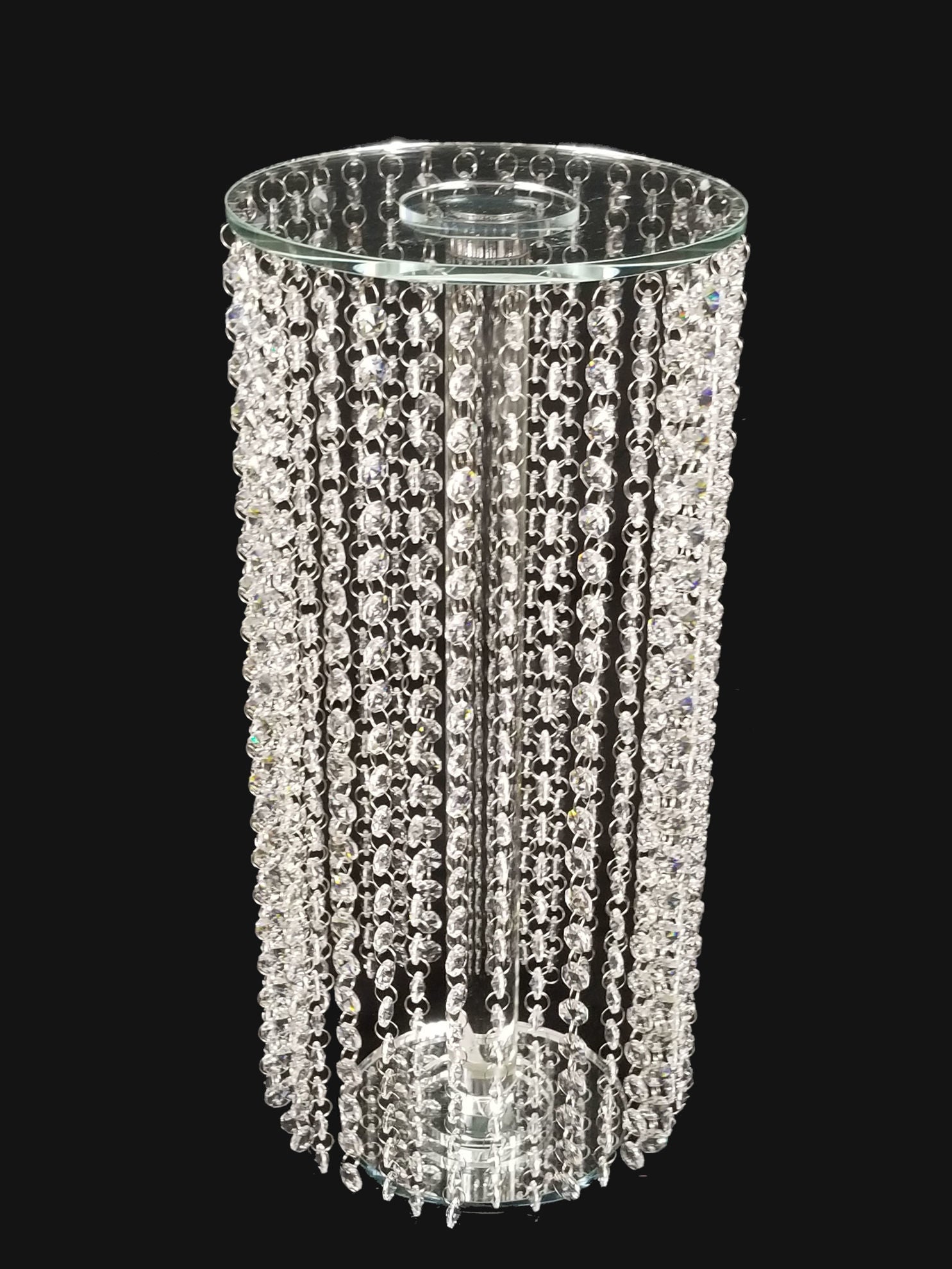 CCH4629 - 20" Tall Crystal Garland Chandelier Stand