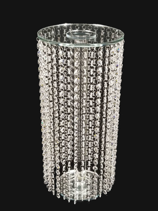 CCH4629 - 20" Tall Crystal Garland Chandelier Stand