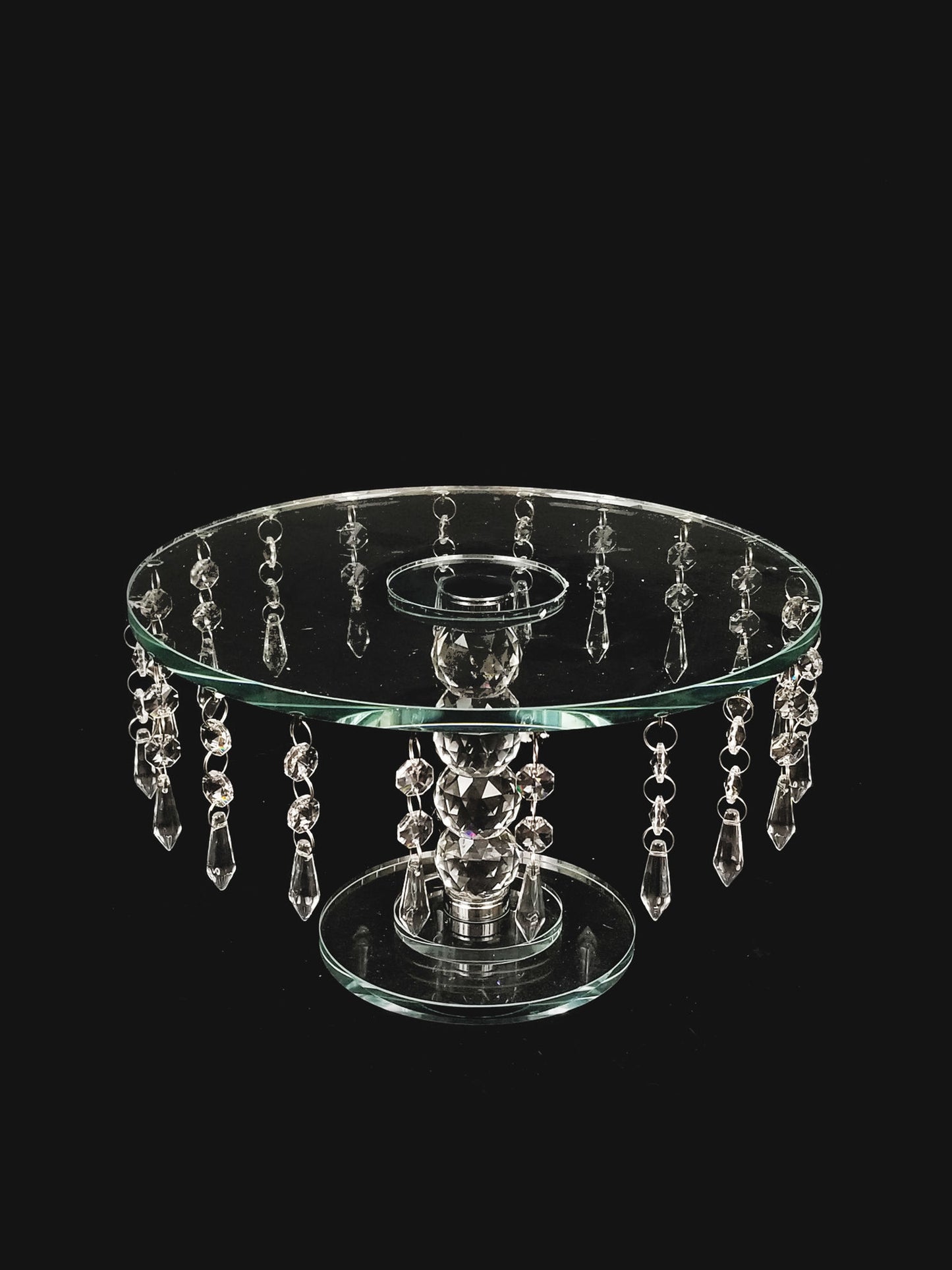 CS5101 - 7" Tall Round Crystal Stand